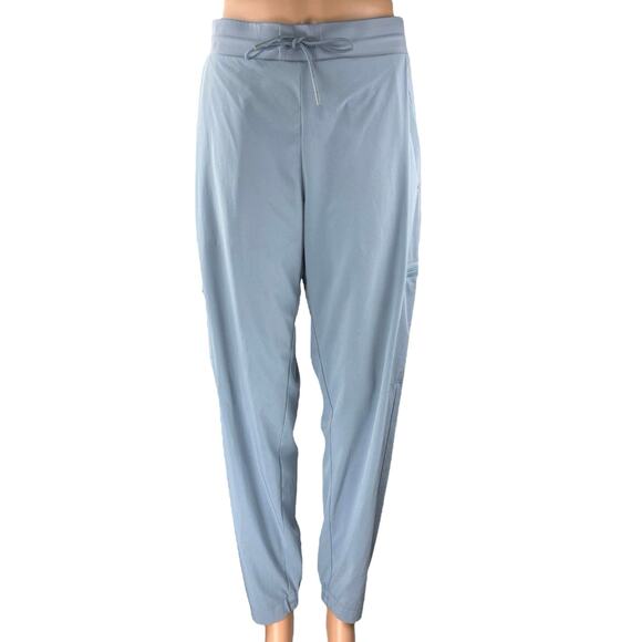 Athleta Men's Blue High Rise Carrot Tapered Yoga Jogger Sweat Pants Size 12 - Picture 1 of 5